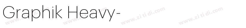 Graphik Heavy字体转换
